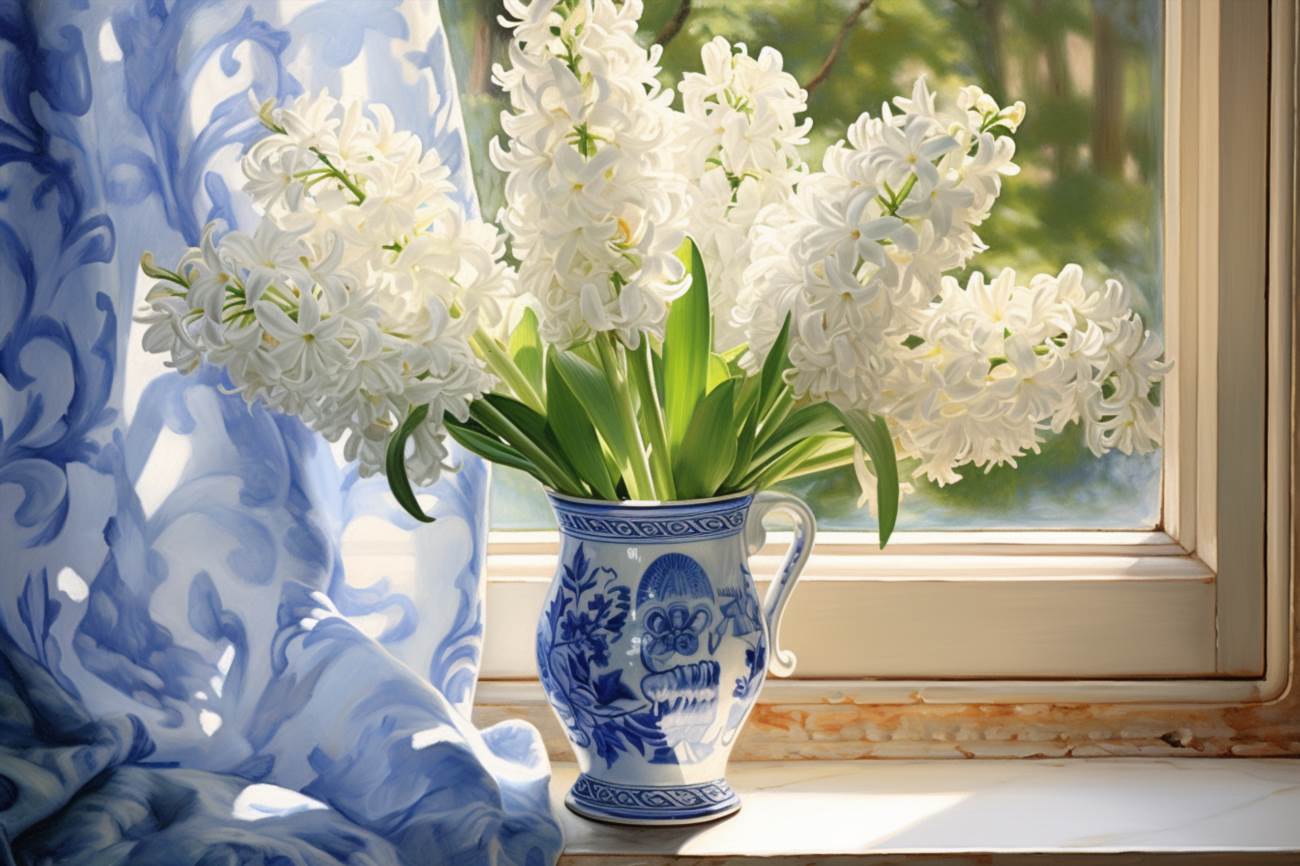 Zambile albe: eleganța pură a florilor de primăvară